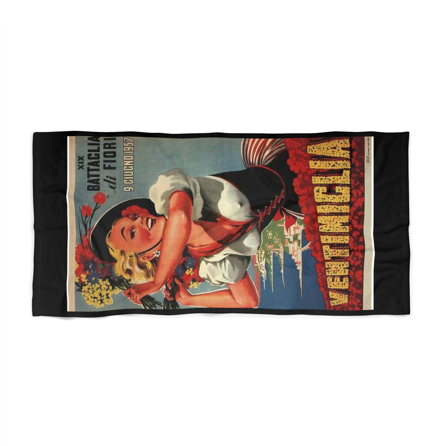 Beach Towel - Retro Magazine Design