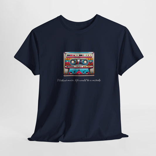 Musical Cassette - Unisex Heavy Cotton Tee