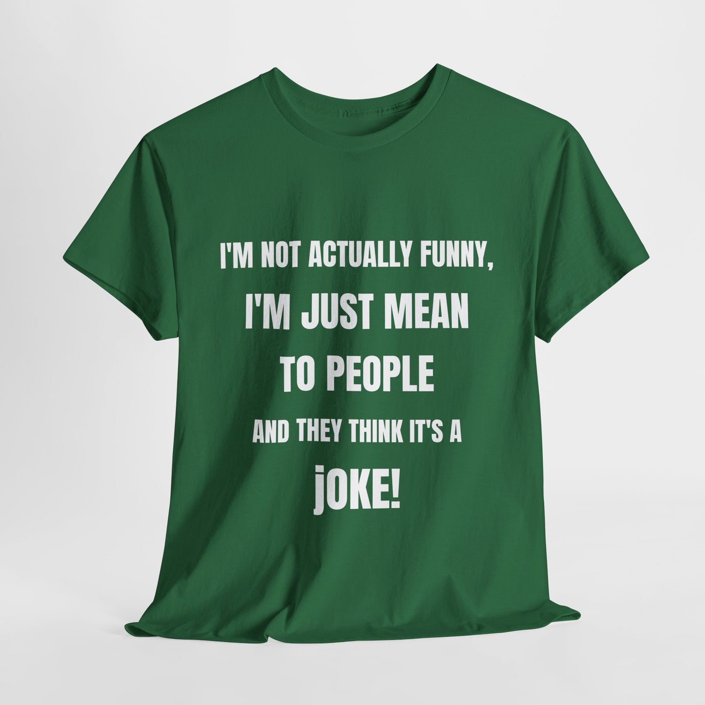 I'm not actually funny - Unisex Heavy Cotton Tee