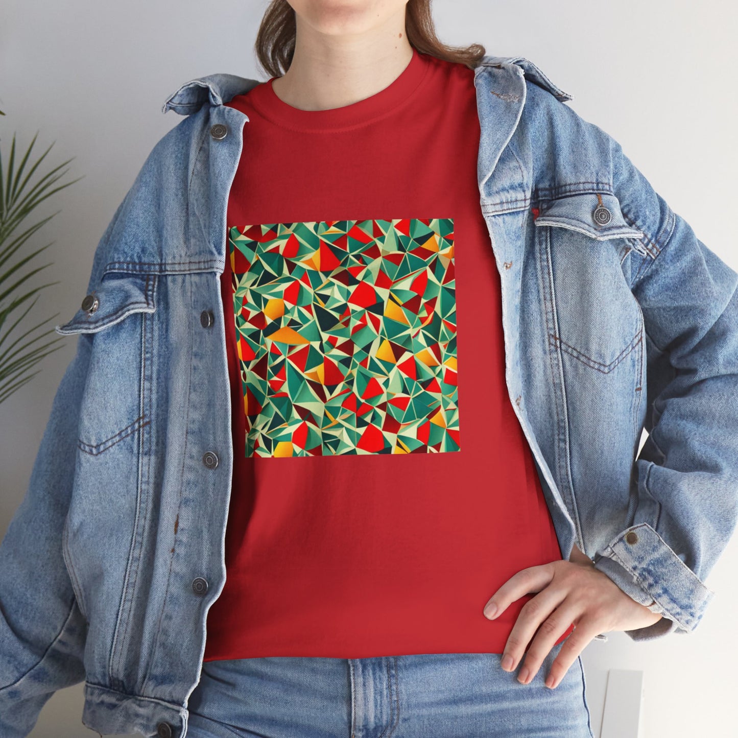 Colored mirror pattern - Unisex Heavy Cotton Tee