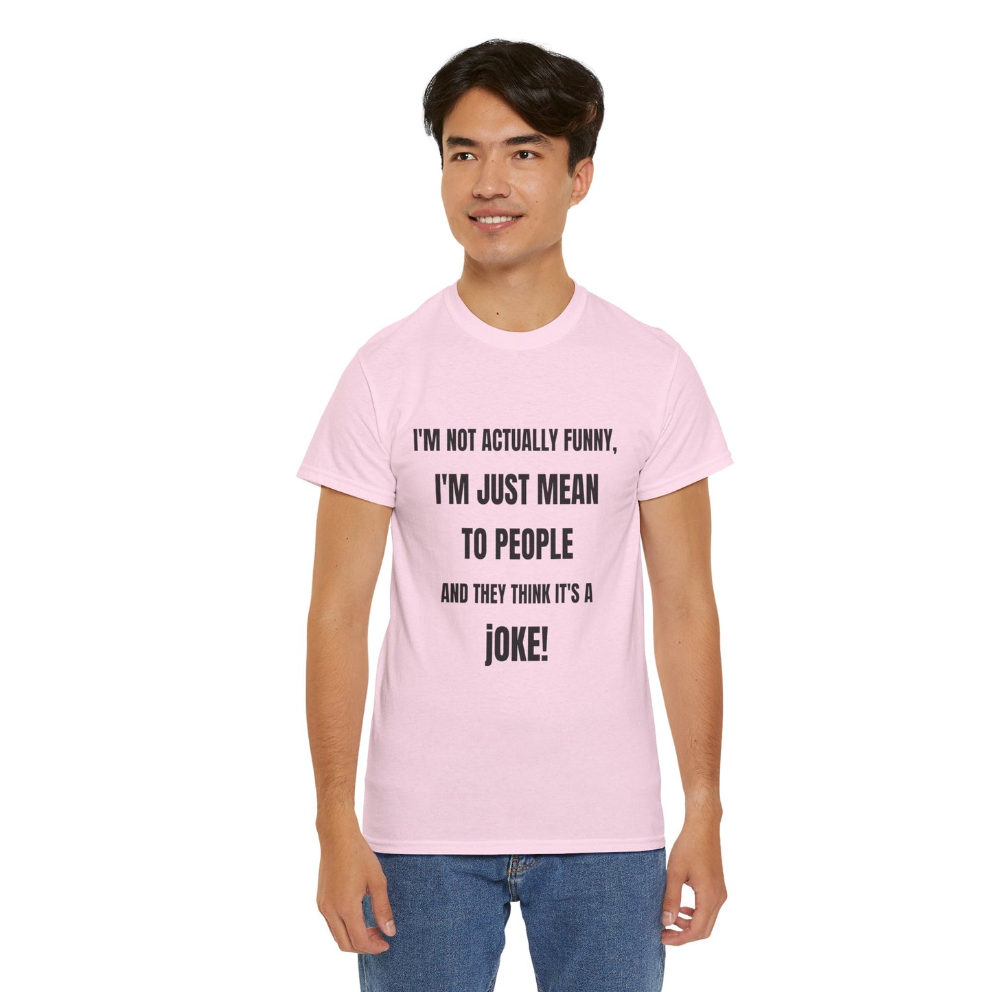 I'm not actually funny - Unisex Heavy Cotton Tee