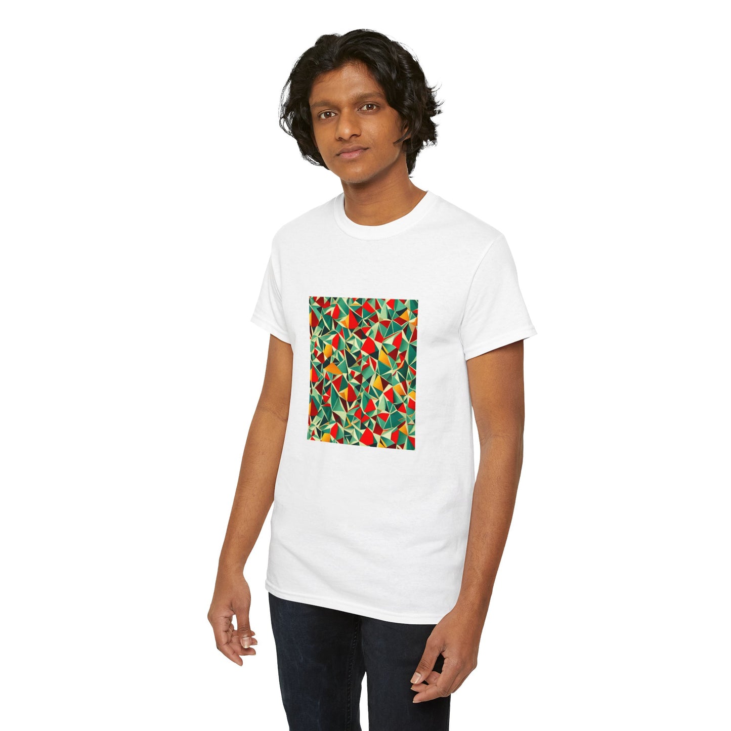 Colored mirror pattern - Unisex Heavy Cotton Tee