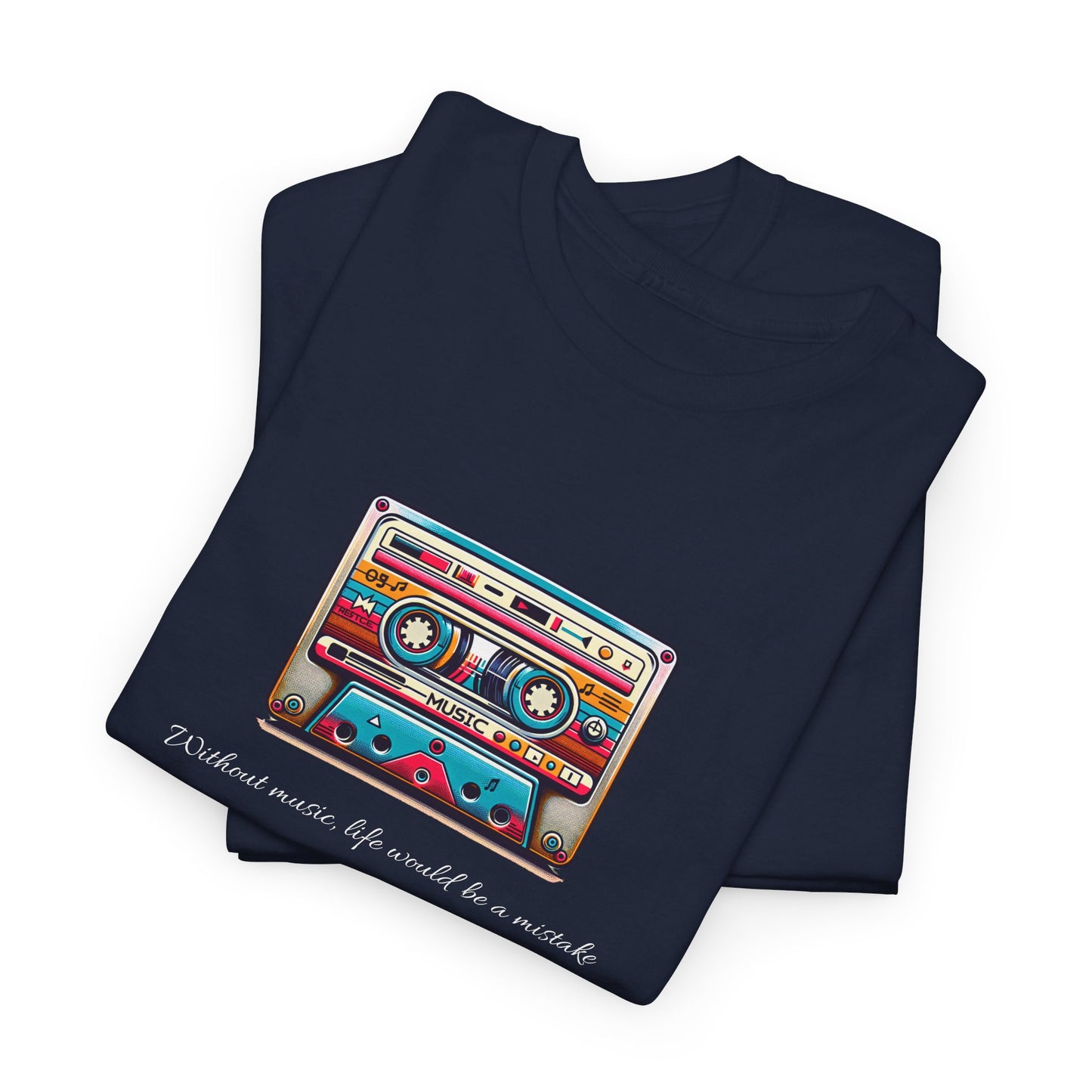 Musical Cassette - Unisex Heavy Cotton Tee