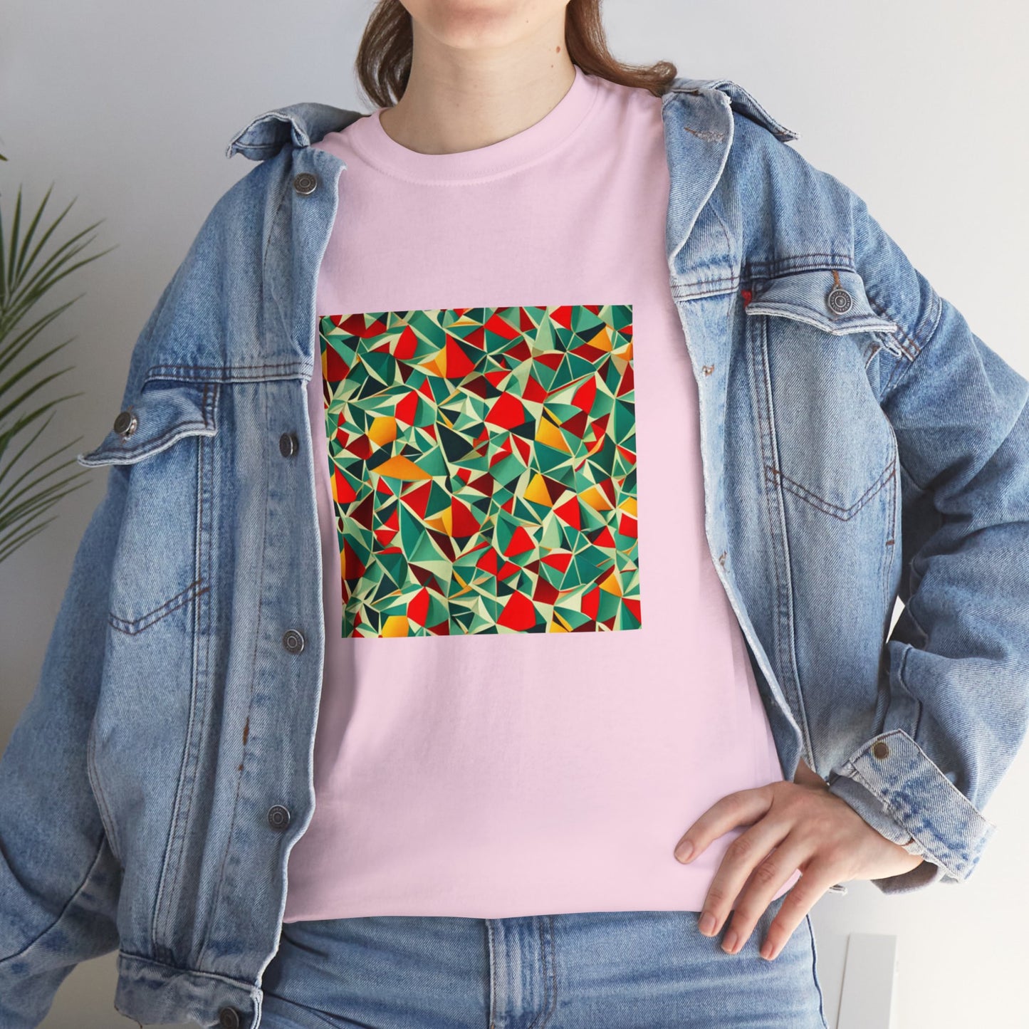 Colored mirror pattern - Unisex Heavy Cotton Tee