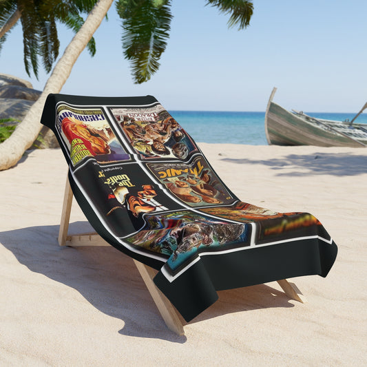 Beach Towel - Classic Movies Design