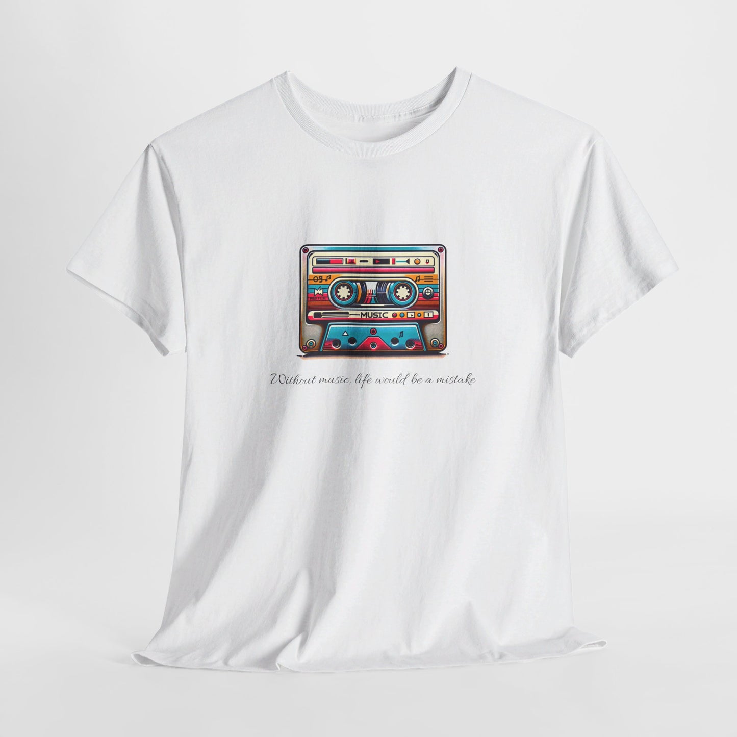 Musical Cassette - Unisex Heavy Cotton Tee