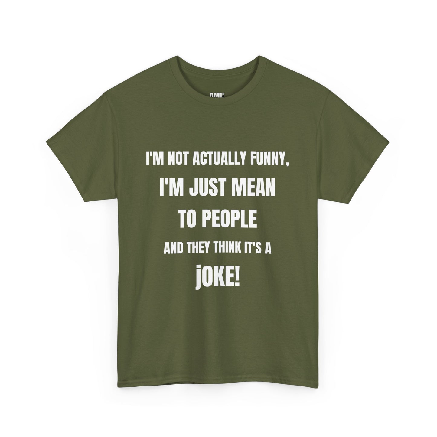 I'm not actually funny - Unisex Heavy Cotton Tee