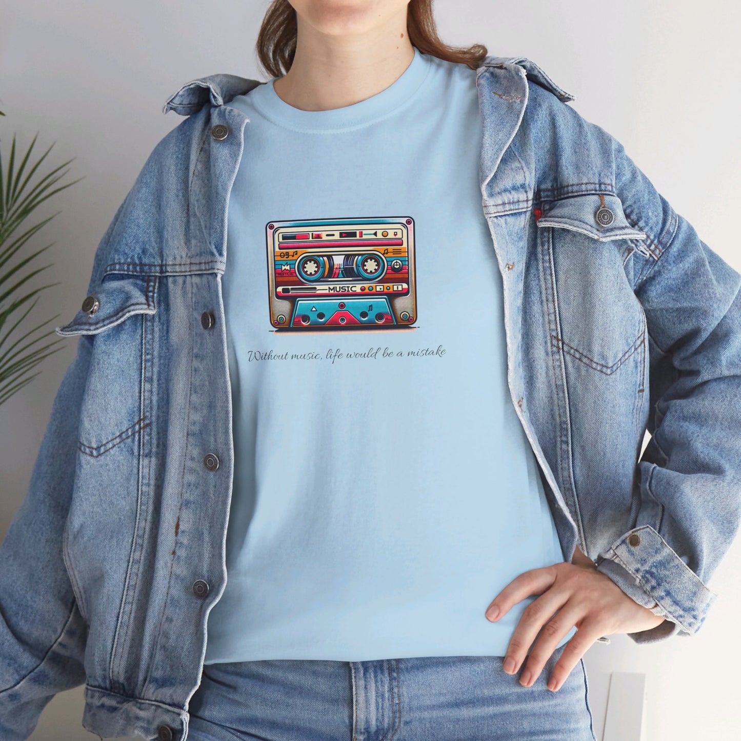 Musical Cassette - Unisex Heavy Cotton Tee