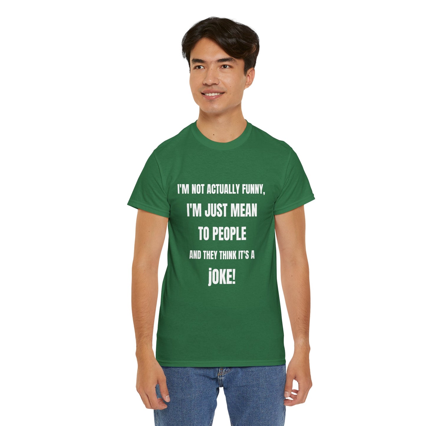 I'm not actually funny - Unisex Heavy Cotton Tee