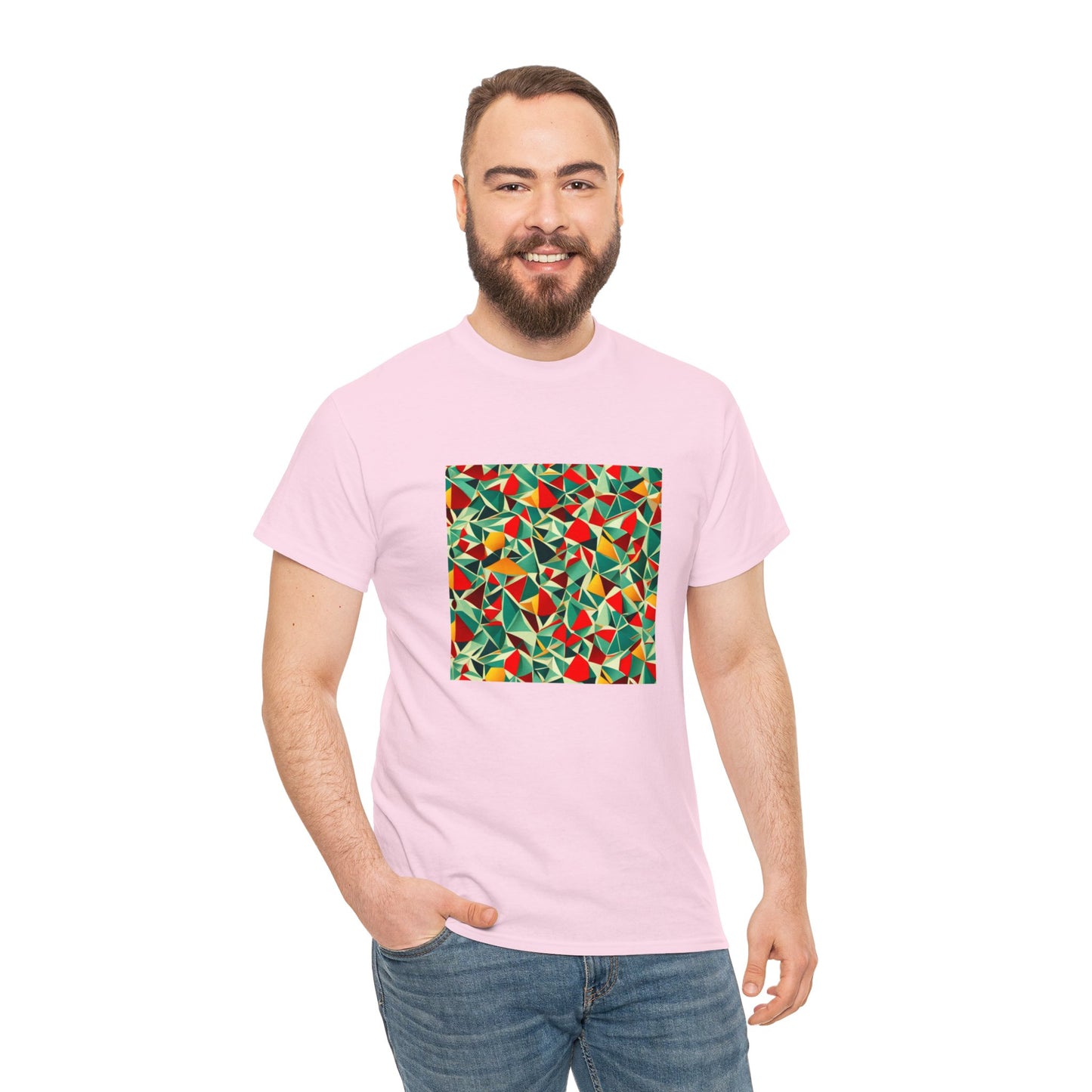 Colored mirror pattern - Unisex Heavy Cotton Tee