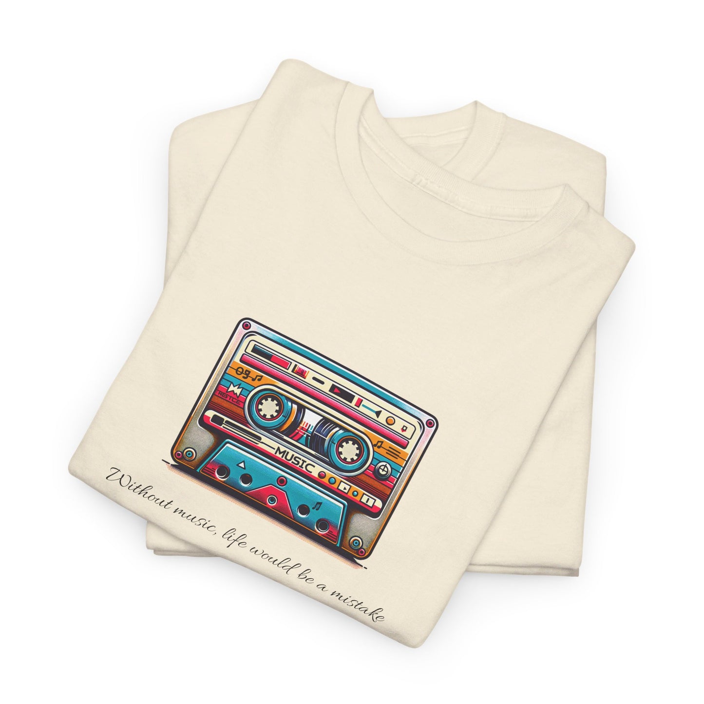 Musical Cassette - Unisex Heavy Cotton Tee