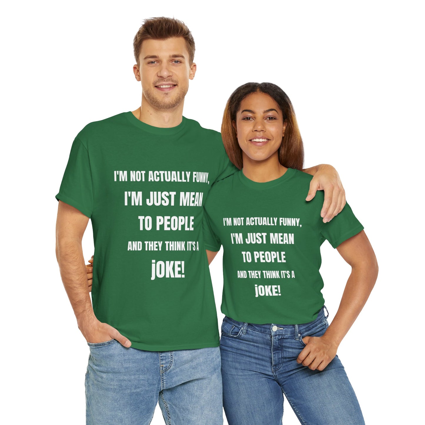 I'm not actually funny - Unisex Heavy Cotton Tee