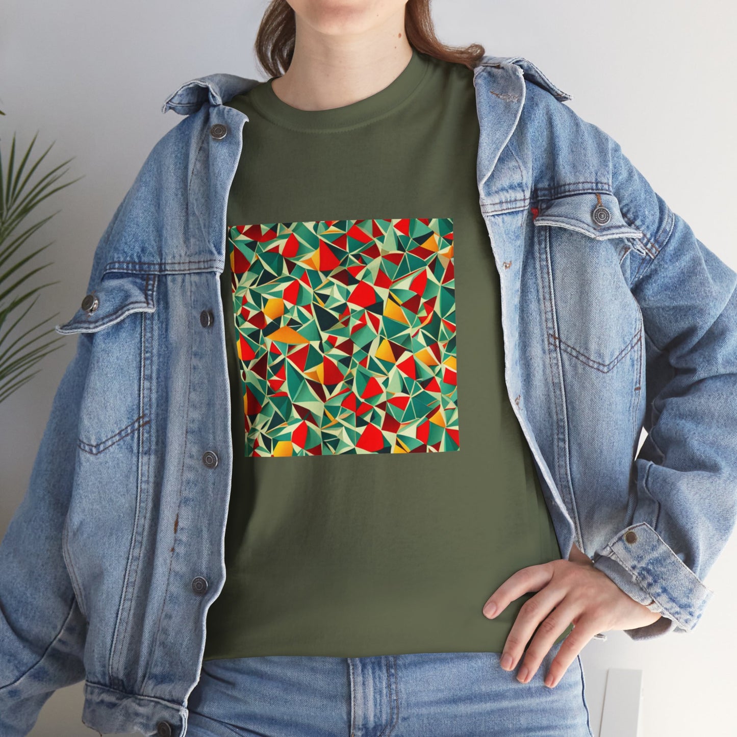 Colored mirror pattern - Unisex Heavy Cotton Tee