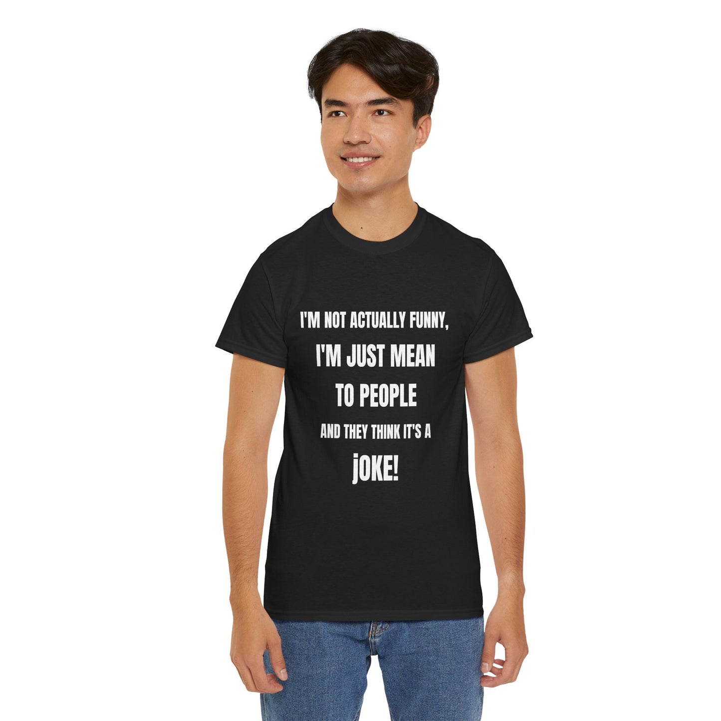 I'm not actually funny - Unisex Heavy Cotton Tee