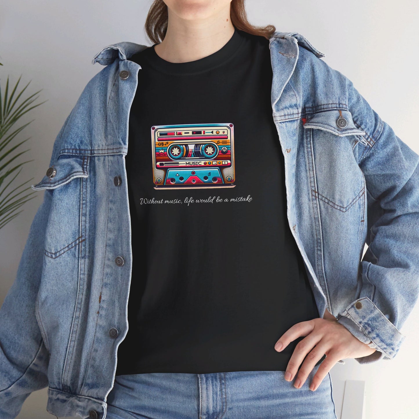 Musical Cassette - Unisex Heavy Cotton Tee