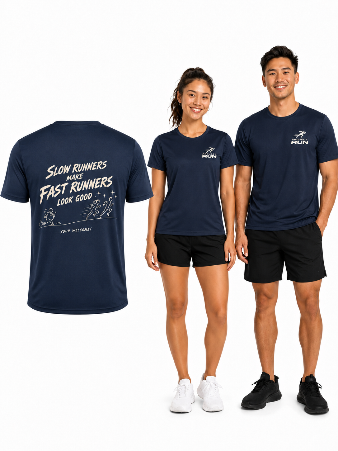Project Run -Make Them Look Fast - Performance T-shirt