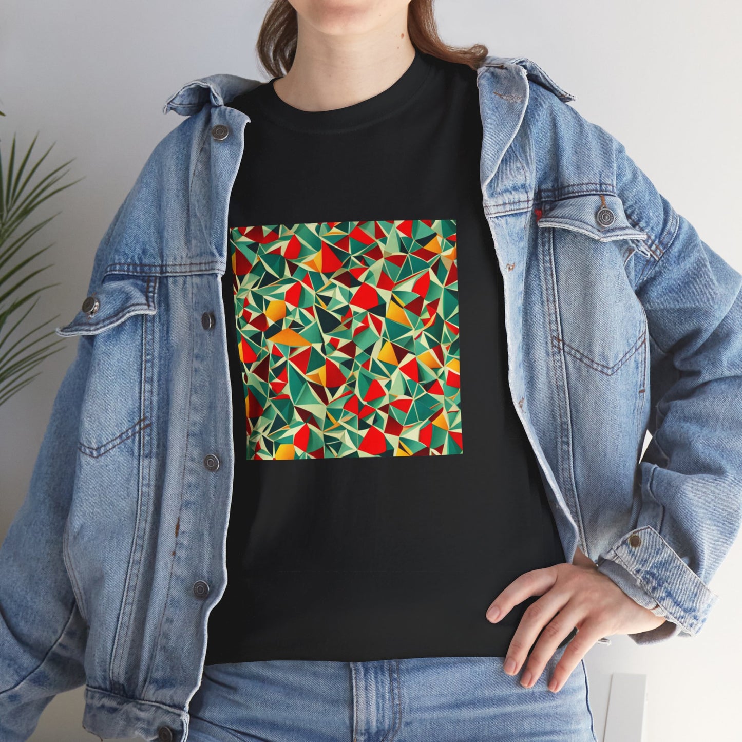 Colored mirror pattern - Unisex Heavy Cotton Tee