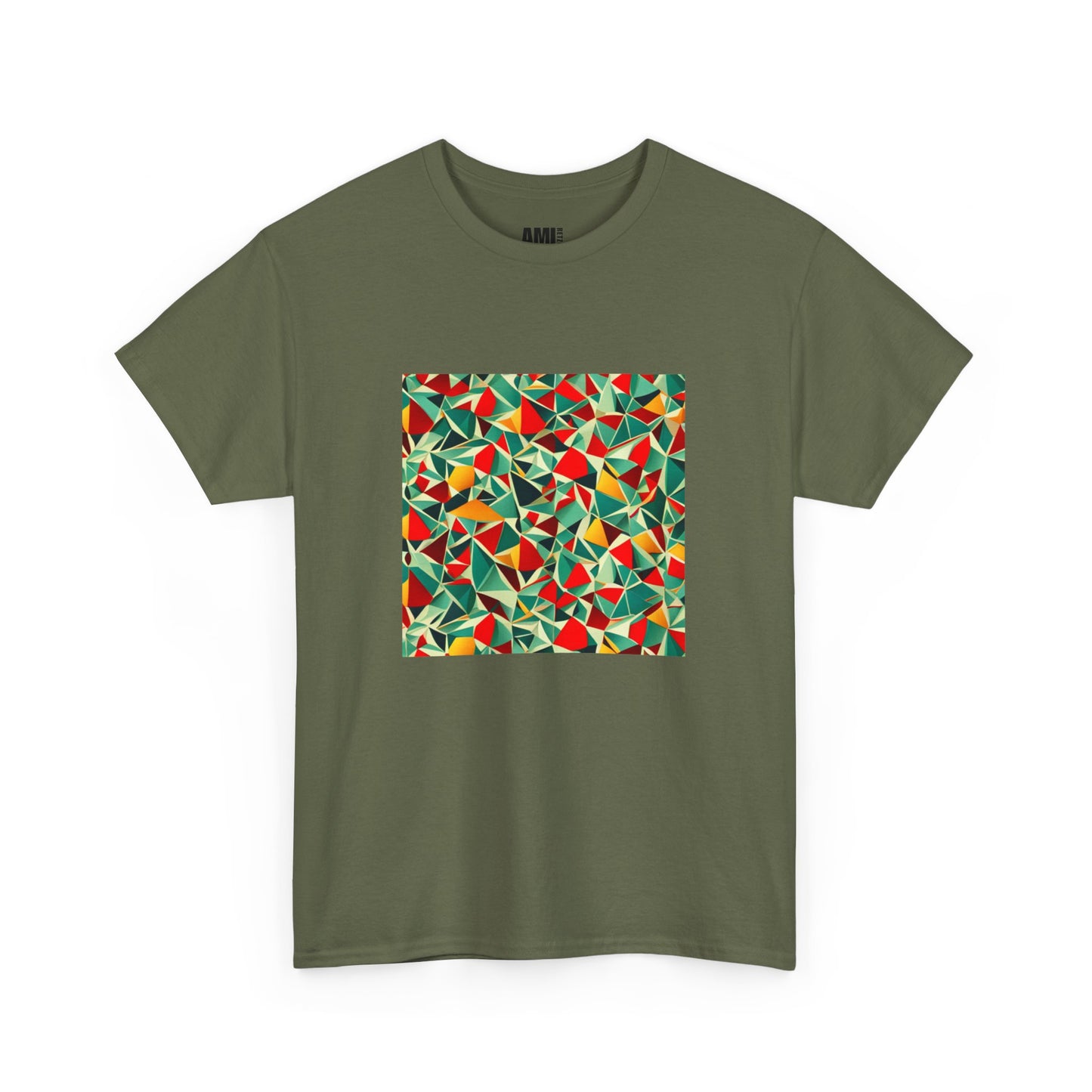 Colored mirror pattern - Unisex Heavy Cotton Tee