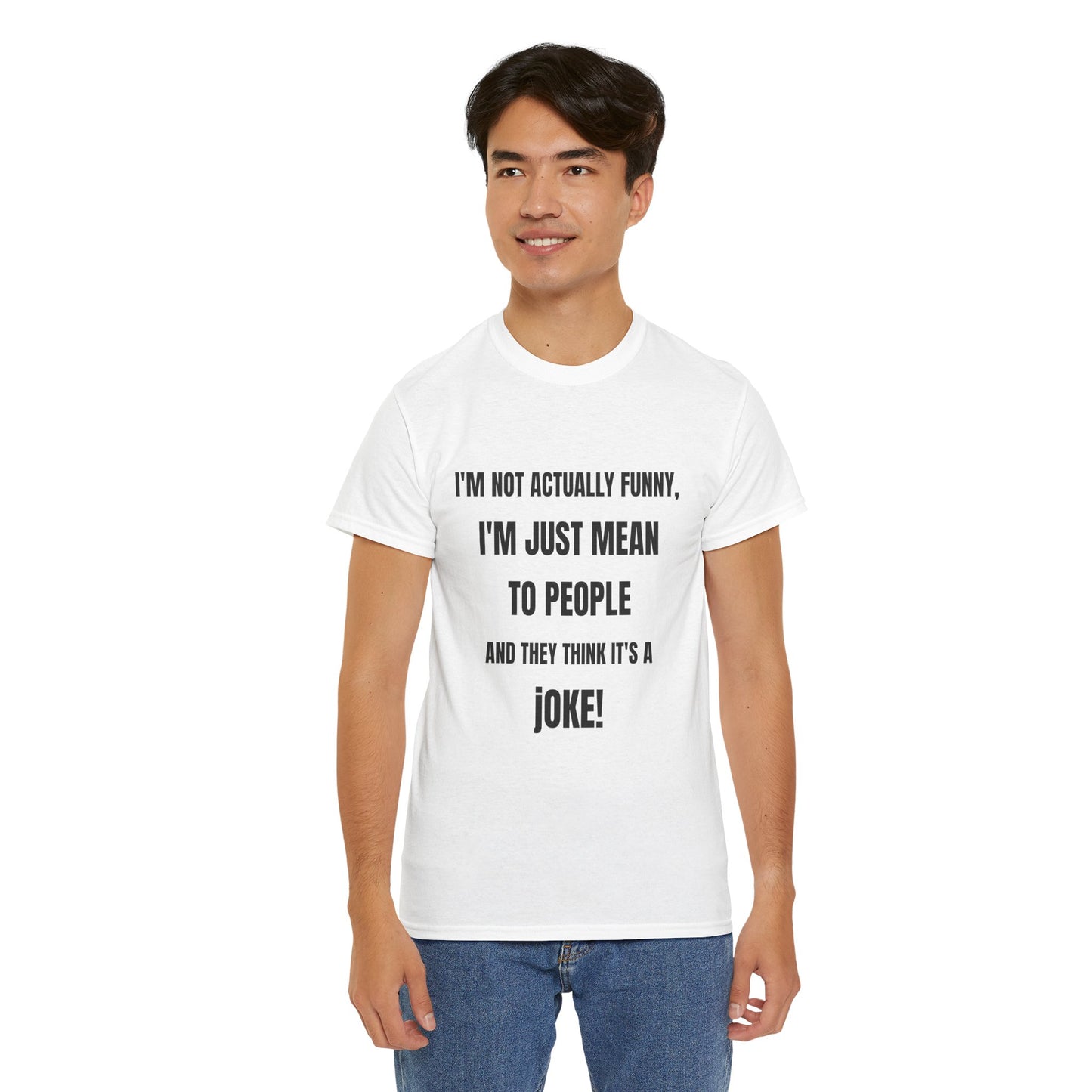 I'm not actually funny - Unisex Heavy Cotton Tee