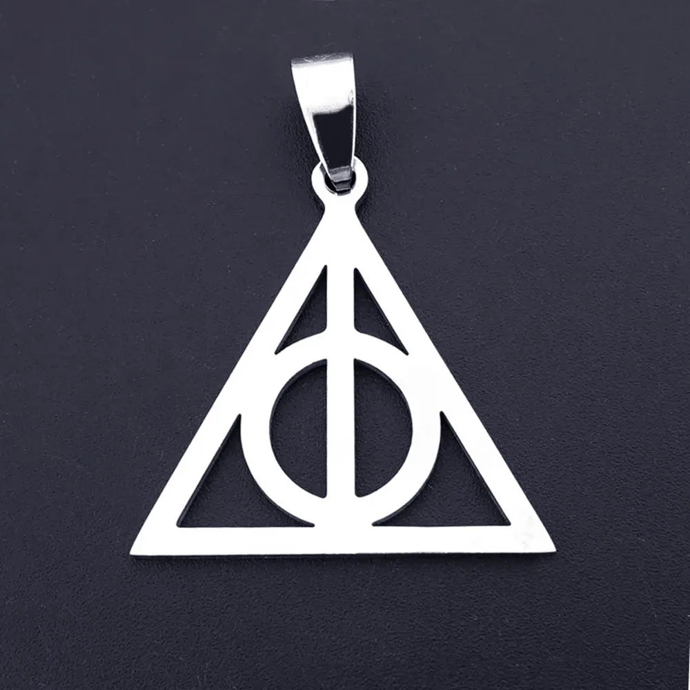 STEELBROS Never Fade Stainless Steel Potter Time Turner Pendant Necklace Men Movie Anime Jewelry Boy Girl Kids Gift Dropshipping