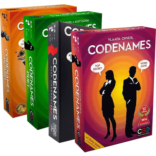 Czech Games Codenames Duet The Two Player Word Deduction Card Game  Deep Undercover 2.0 Pictures Standard Board game