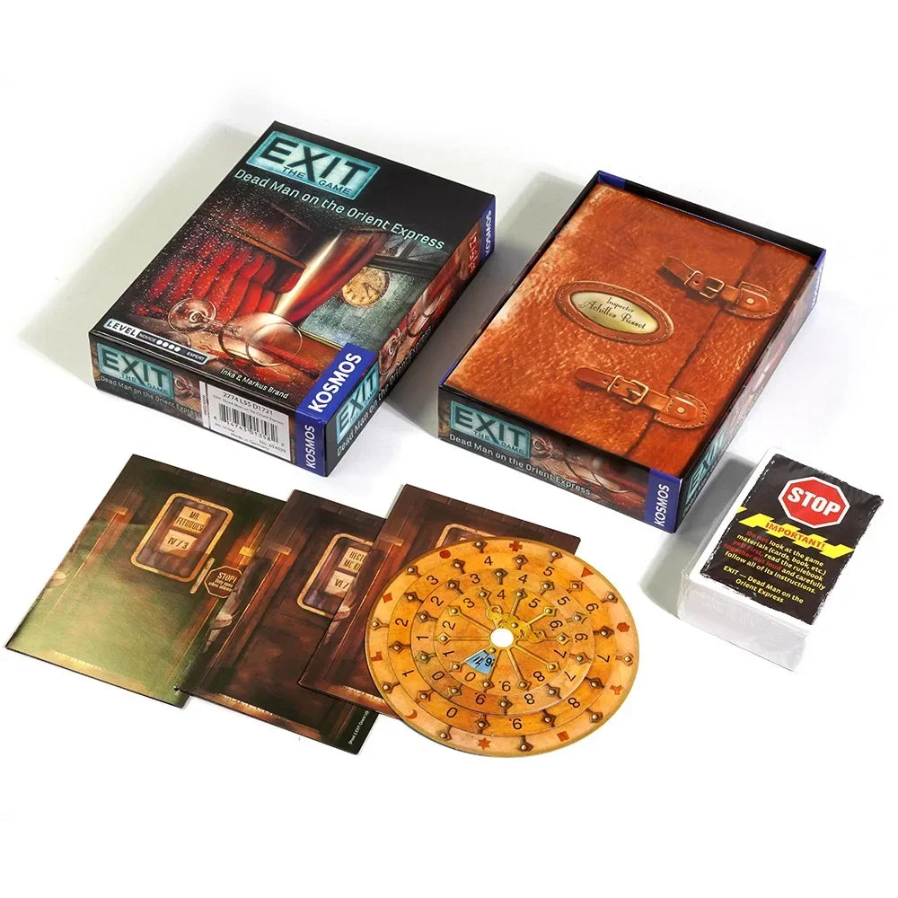 Board Games Escape Room Orient Express & Abandoned Cabin Christmas Halloween Thanksgiving gifts