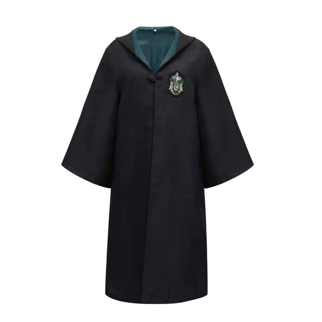 Potter Wizarding Robe Cosplay Costume Harry Halloween Cloak Wizarding Robe Performance Costume