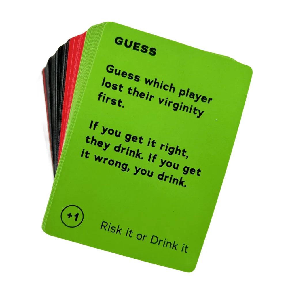 Risk It Or Drink It Card Game Drinking Game Pregame Dares