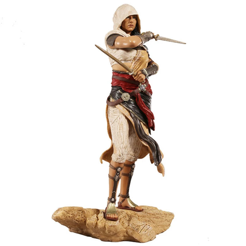 Assassins Creed Aya & Bayek Action Figure High Quality PVC Statue Character Model Toys Gift 28CM